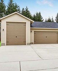 outdoor two car garage